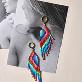 Fringe Earrings - Parrot