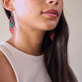 Fringe Earrings - Persimmon