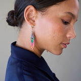 Fringe Earrings - Persimmon