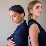 Fringe Earrings - Persimmon