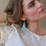Fringe Earrings - Kiwi