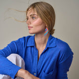 Fringe Earrings - Parrot