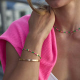 Necklace & Bracelet Set Gold Star - Watermelon