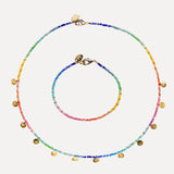 Necklace & Bracelet Gold Charm Set 2 - Zanzibar
