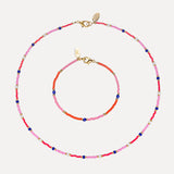Necklace & Bracelet Set Stripes 3 - Carnival