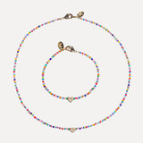 Necklace & Bracelet Child Set - LOVE