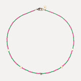 Necklace & Bracelet Set Gold Star - Watermelon