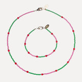 Necklace & Bracelet Set - Watermelon 1
