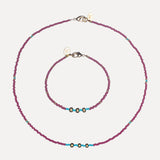 Necklace & Bracelet Set - Persimmon
