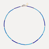 Lamu Necklace Gold Cube - Lagoon