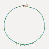 Lamu Necklace Gold Drop - Kiwi