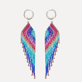 Fringe Earrings - Parrot