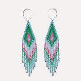 Fringe Earrings - Kiwi