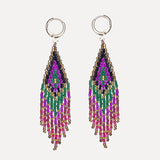 Fringe Earrings - Persimmon